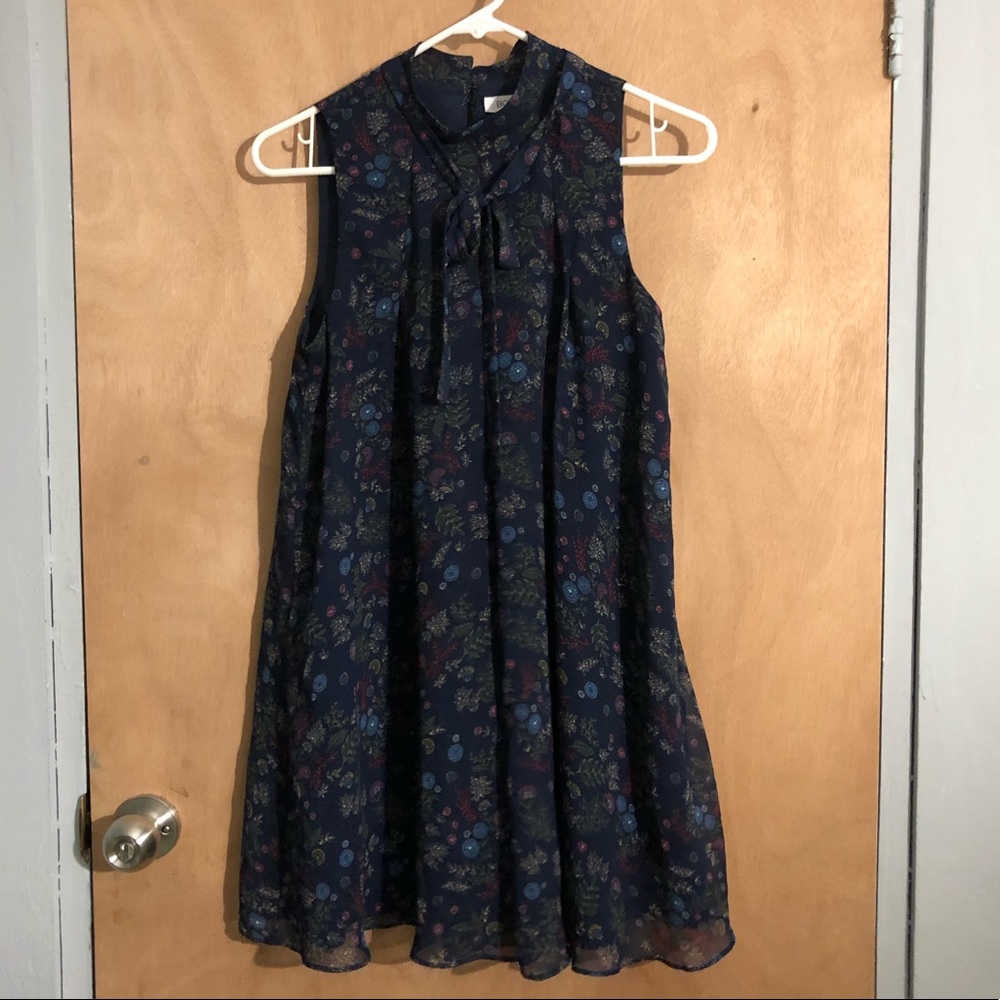 Tie Neck Dress